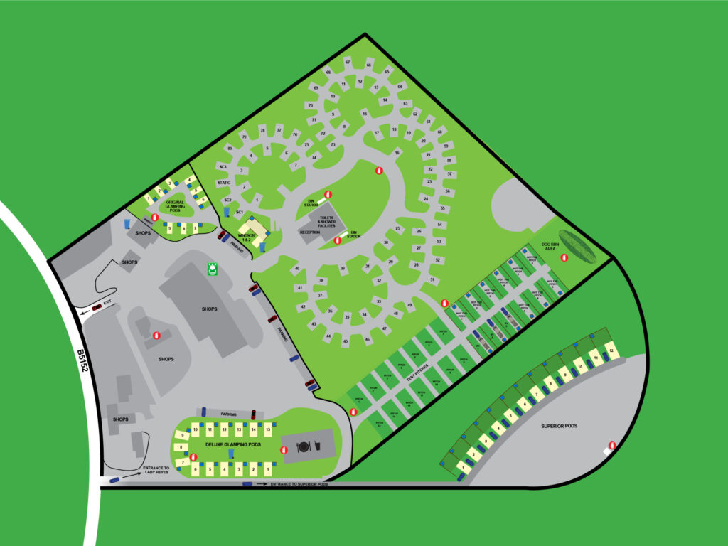 Lady Heyes park location map